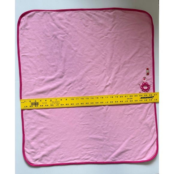Snugtime Australia Pink Floral Flowers Cotton InfantBaby Kids Lovey Blanket - Picture 5 of 8